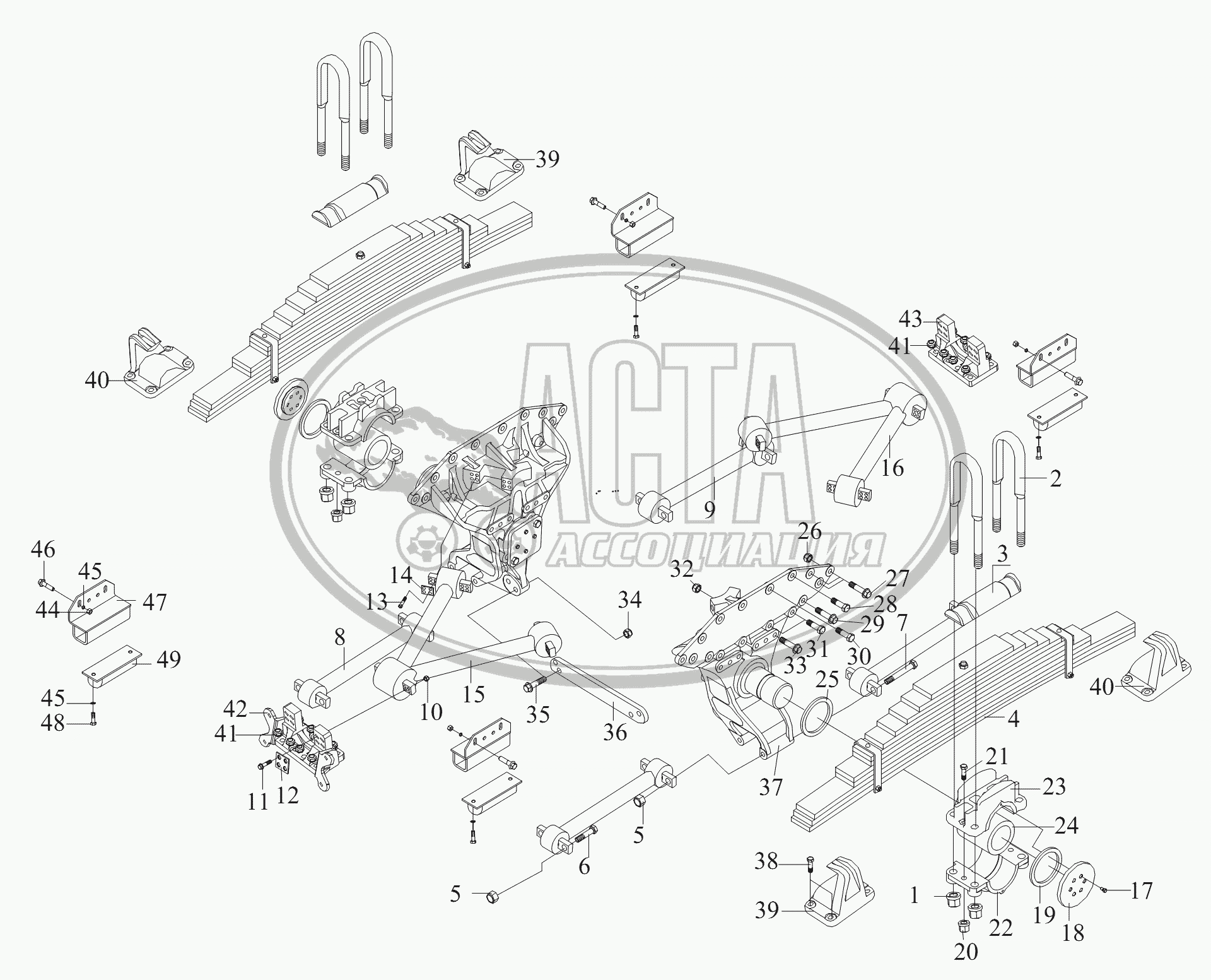 Рессора faw j6