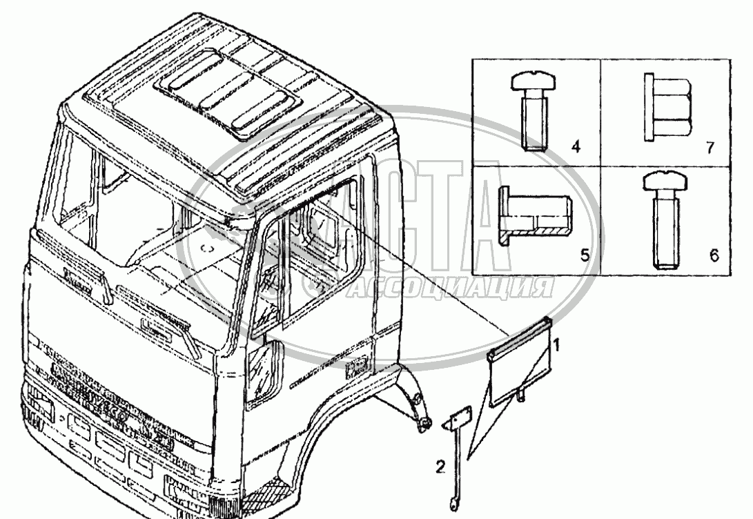 Шторка для грузового автомобиля IVECO EUROTECH CURSOR