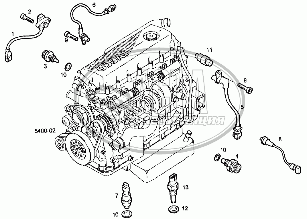 Датчики для грузового автомобиля IVECO EUROTECH CURSOR