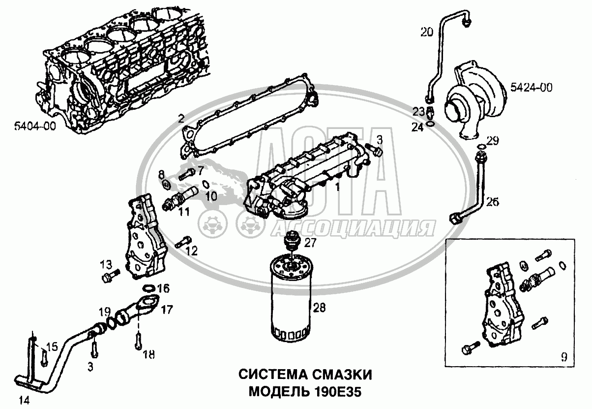 Система смазки для грузового автомобиля IVECO EUROTECH CURSOR