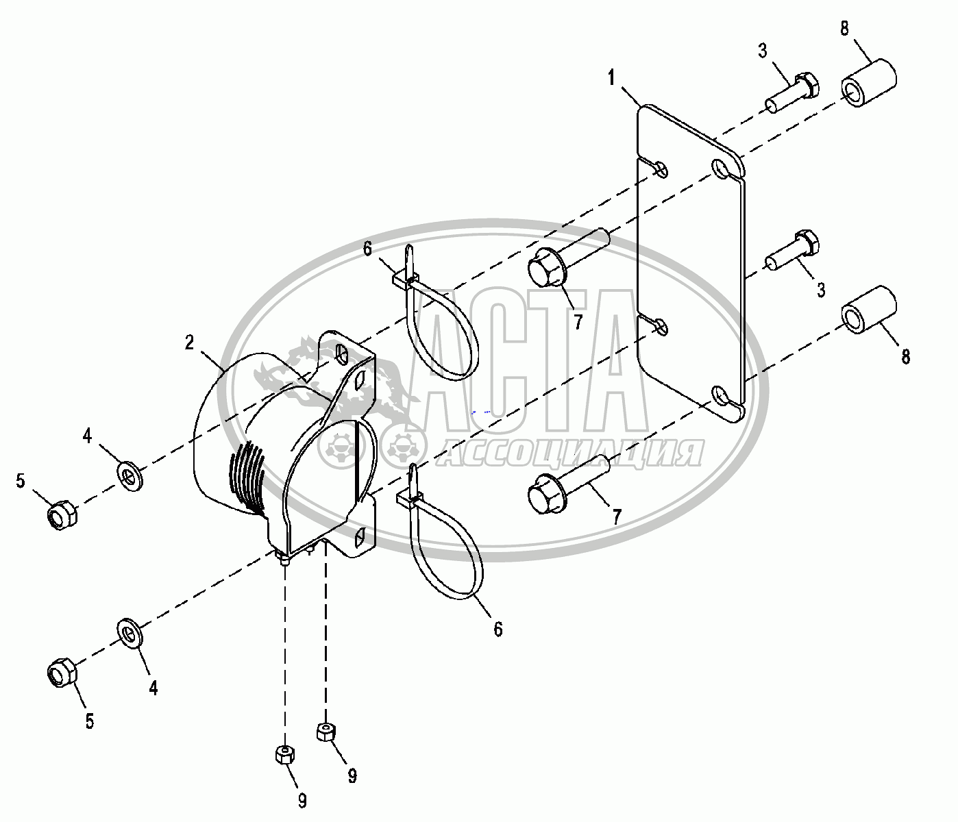 Звуковой сигнал заднего хода для JOHN DEERE JD-325SK