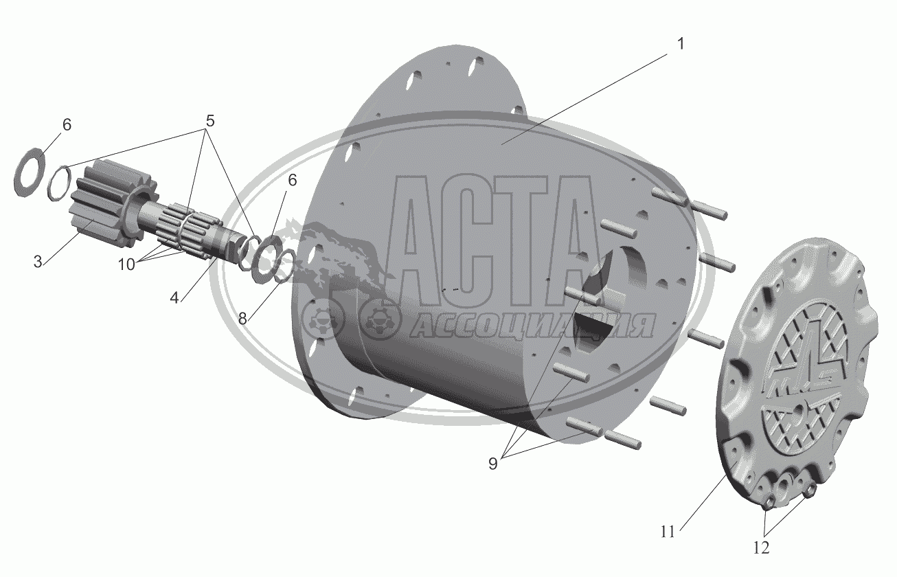 Корпус водила 5440-2405029-020 для грузового автомобиля МАЗ-5440B9, 6430B9