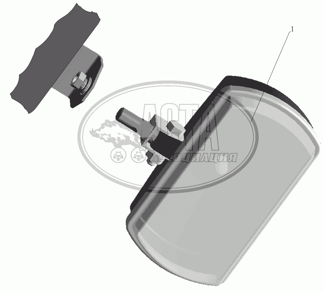 Установка противотуманной фары для грузового автомобиля МАЗ-631236