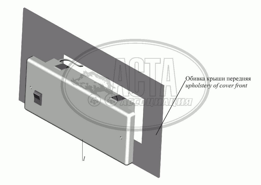 Установка плафонов освещения для грузового автомобиля МАЗ-631236