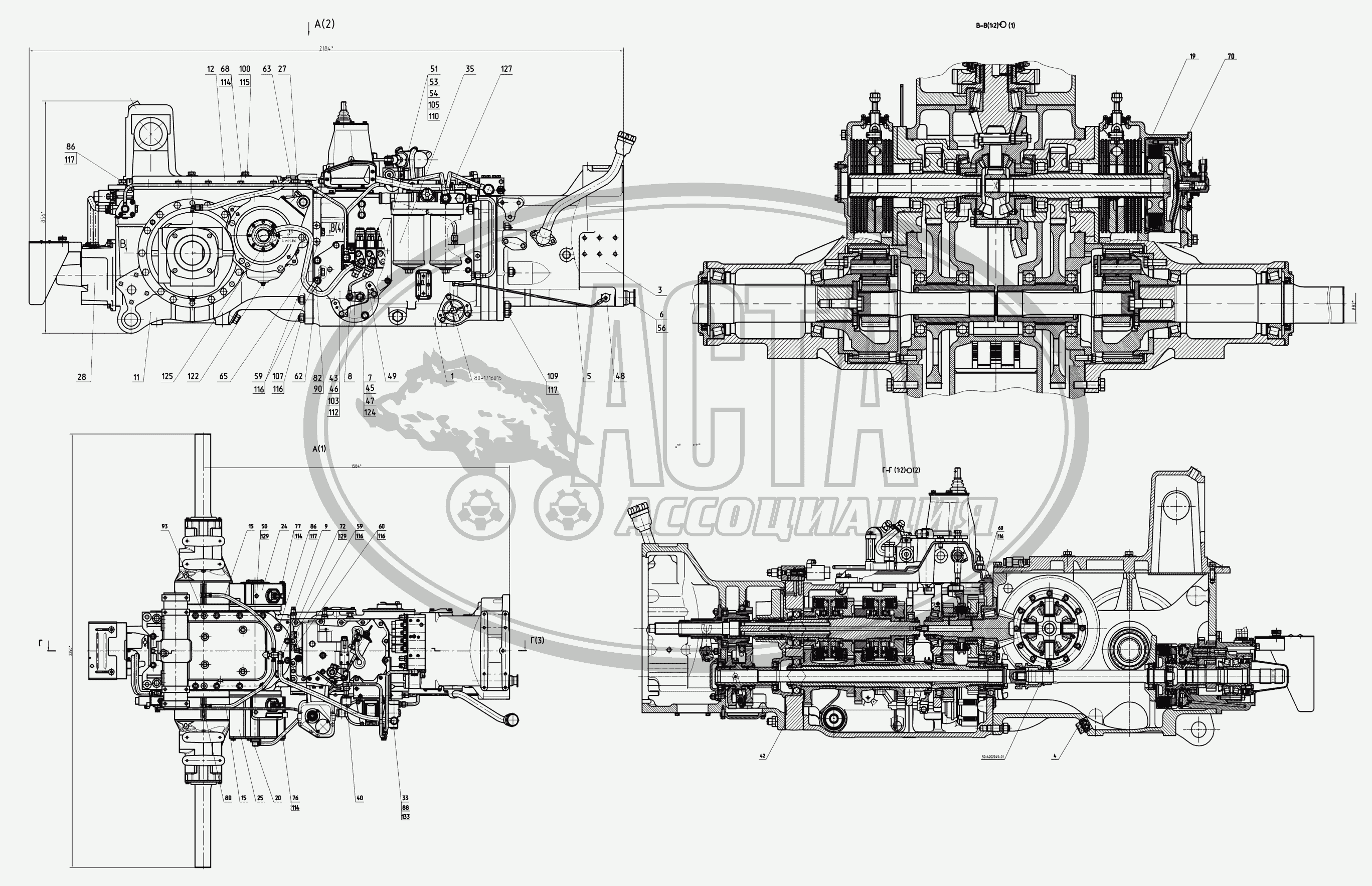 Трансмиссия для МТЗ-1523.6