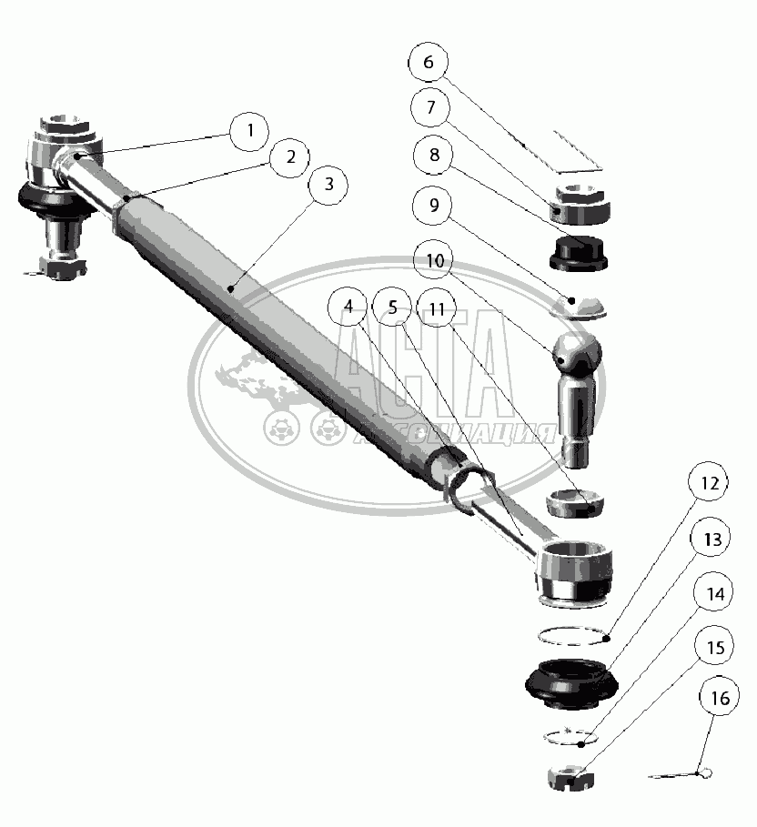 Шарнир левый 1220 3003020 а 01