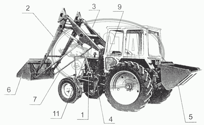 Палец КУН-10 прямой L=2000 мм усиленный СШР-02.170 стогомета (FeatAgro)