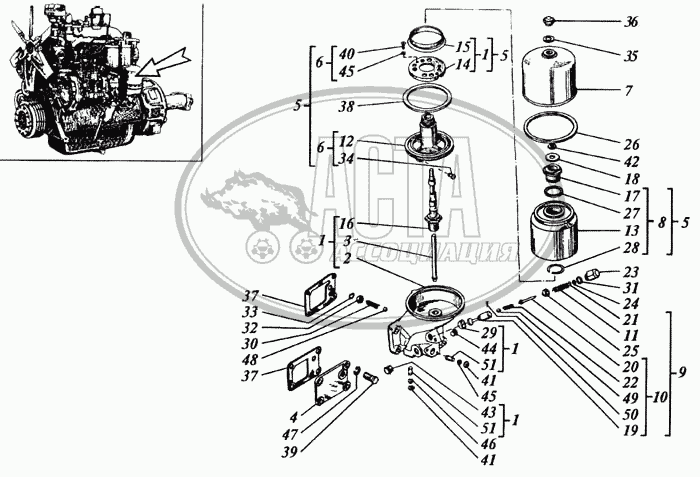 купить найти подобрать Масляная центрифуга OZ для RENAULT TRUCKS (RVI)