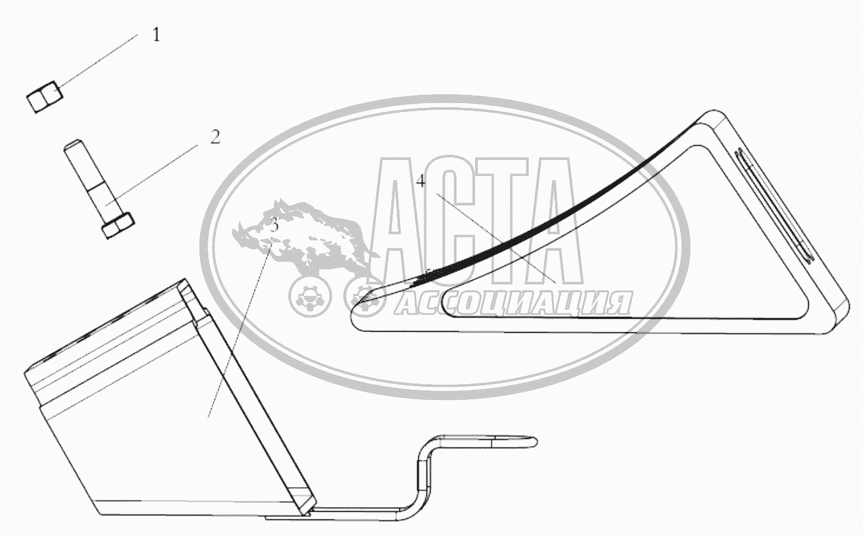 PARKING WEDGE для грузового автомобиля SHAANXI SHACMAN SX4256NT324