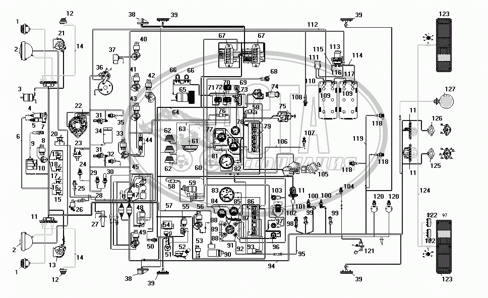 Схема электропроводки урал 4320 ямз 236