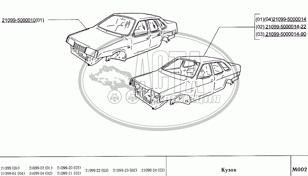 Кузов для ВАЗ-2109