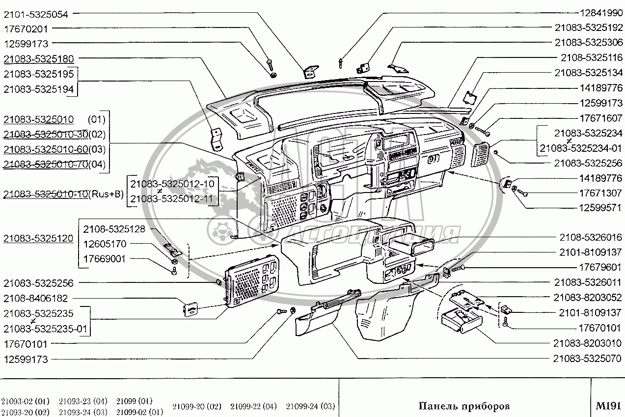 Панель приборов для ВАЗ-2109
