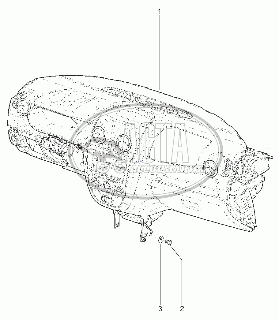 570010. ПАНЕЛЬ ПРИБОРОВ для ВАЗ LADA GRANTA CROSS