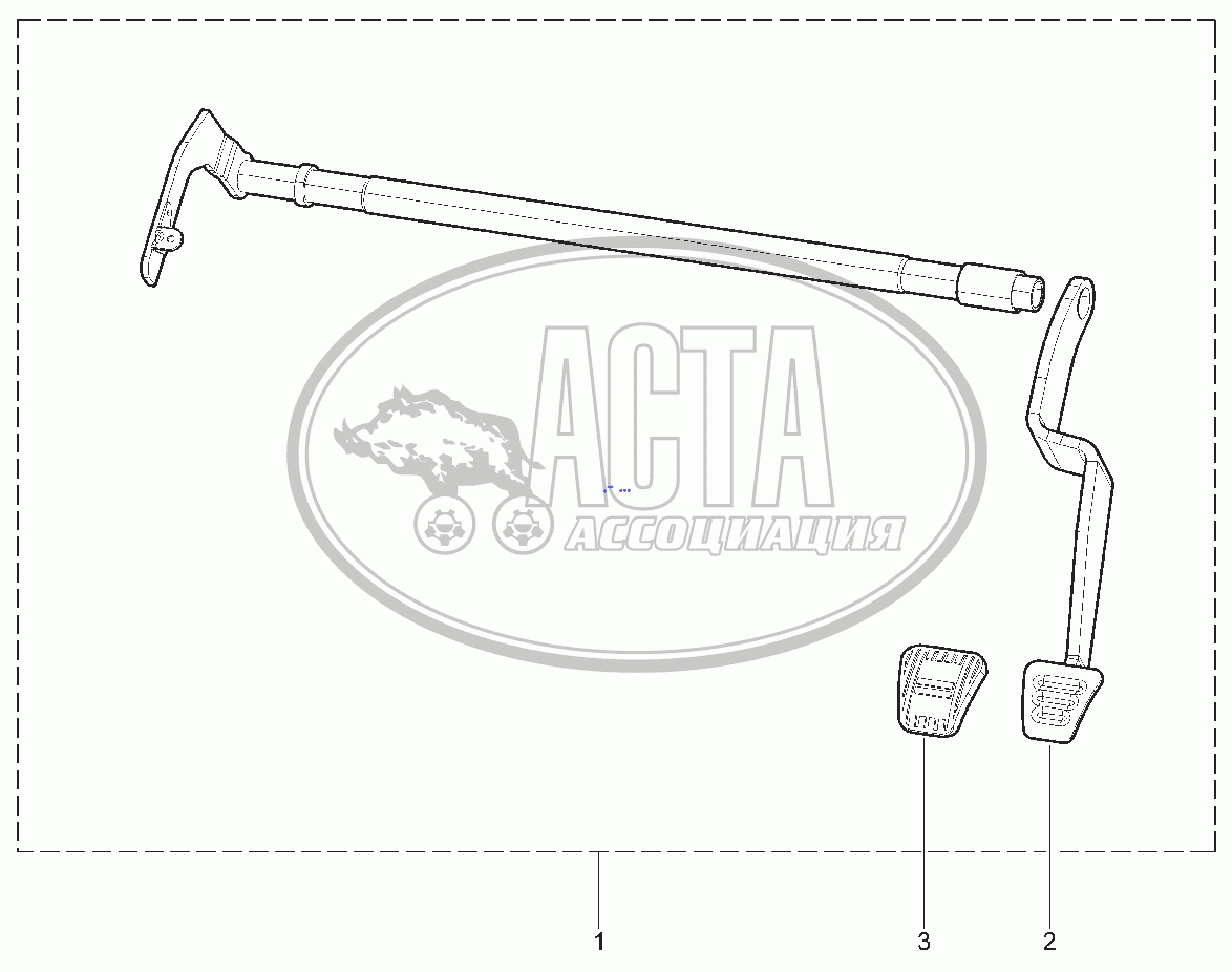 371140. ВАЛ ПРИВОДА ТОРМОЗА (BVA4,BVR5)(УЧЕБНЫЙ АВТОМОБИЛЬ) для ВАЗ LADA  GRANTA FL