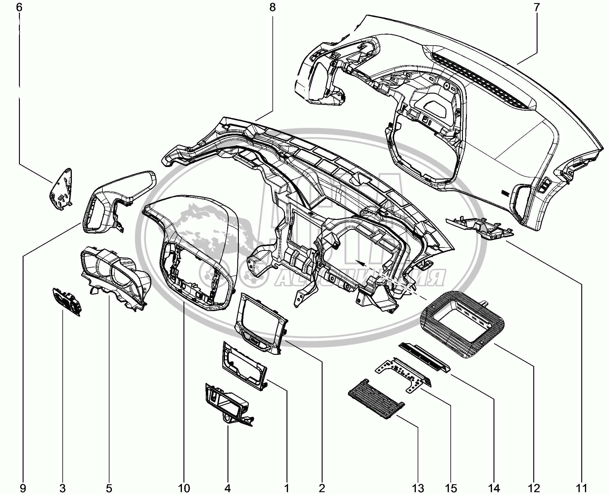 572110-1577299 Панель приборов для ВАЗ LADA XRAY